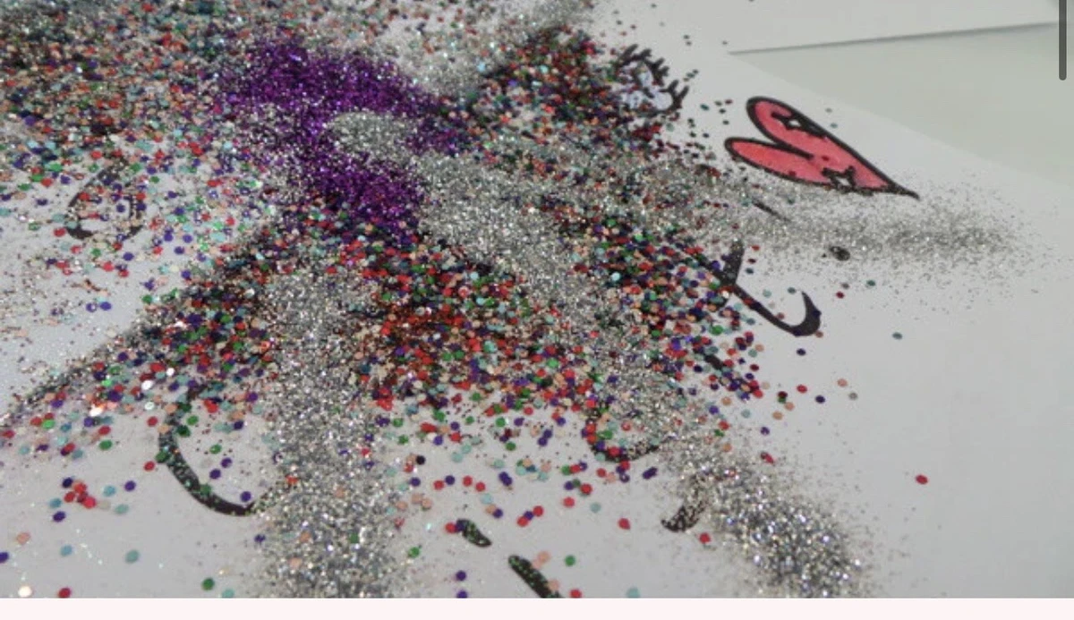 Glitter Bomb Prank Handwritten letter Glitter Bomb Anonymous With Message