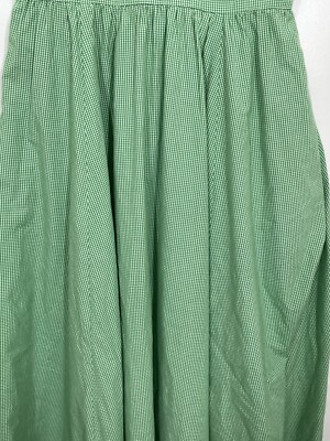 eShakti Womens Maxi Fit & Flare Dress Sleeveless Plaid Green Size 4 | eBay