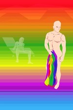 Haunted - Male Nude Gay - 12x18 print/mat - TheHastingsGallery - Free Shipping 3