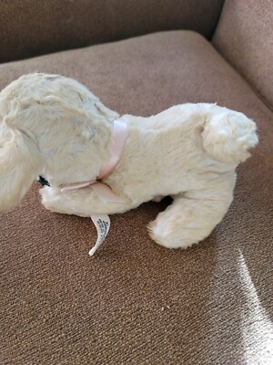 Lammi Gund Sleeping Lamb Mohair Plush Stuffed Animal Vintage Sheep
