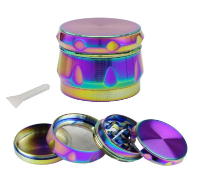   Grinder Rainbow Ø 41 mm - Crusher für Tabak Gewürze Kräuter Mühle Sieb