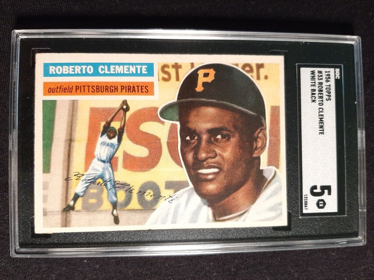 1956 Topps Roberto Clemente White Back #33 SGC EX 5 | eBay