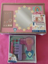 Wooden Role Play Storage Scene Beauty W/Beauty Accessories BNIP