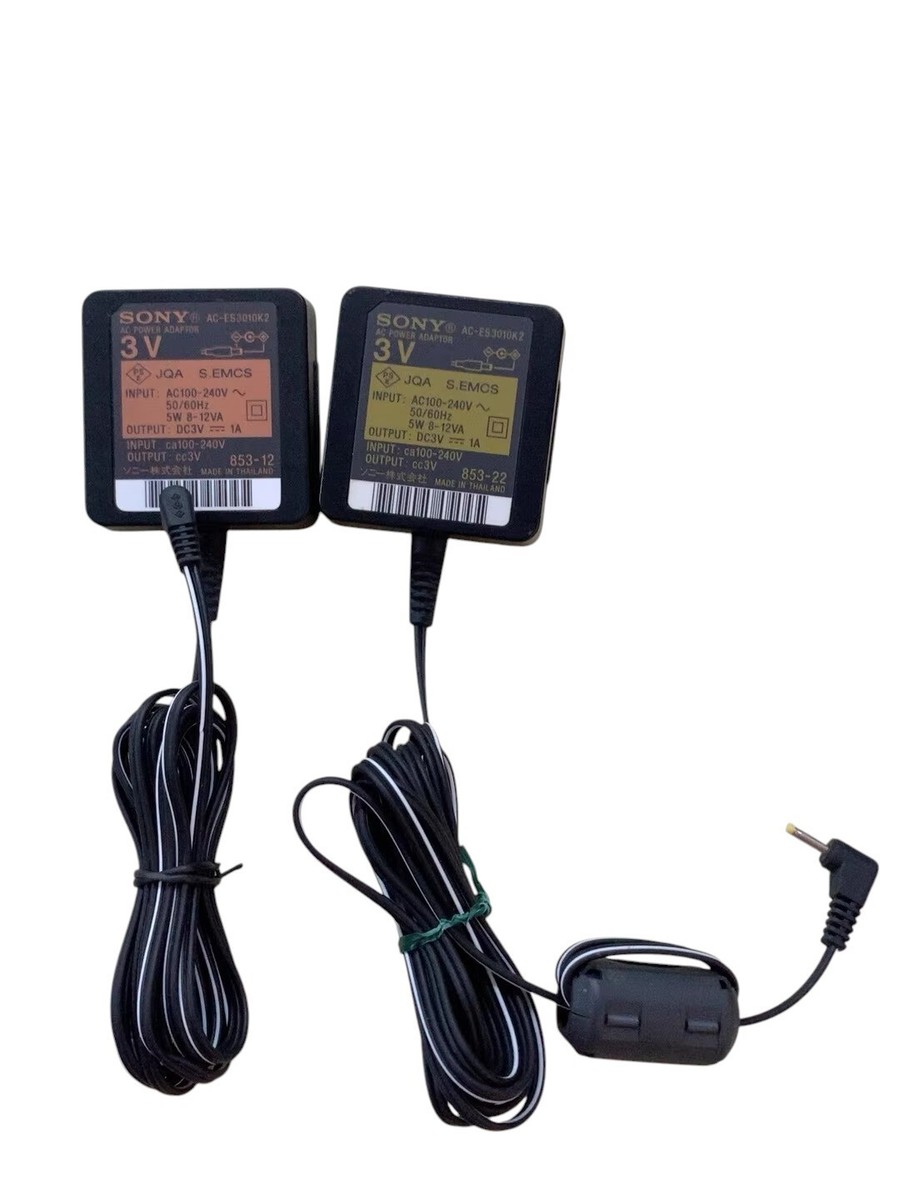 3V AC POWER Adaptor for Sony CD MiniDisc Walkman Discman Recorder