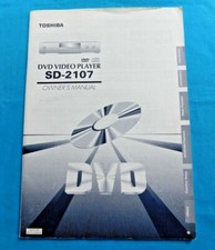TOSHIBA DVD VIDEO PLAYER SD-2107 OWNERS MANUAL