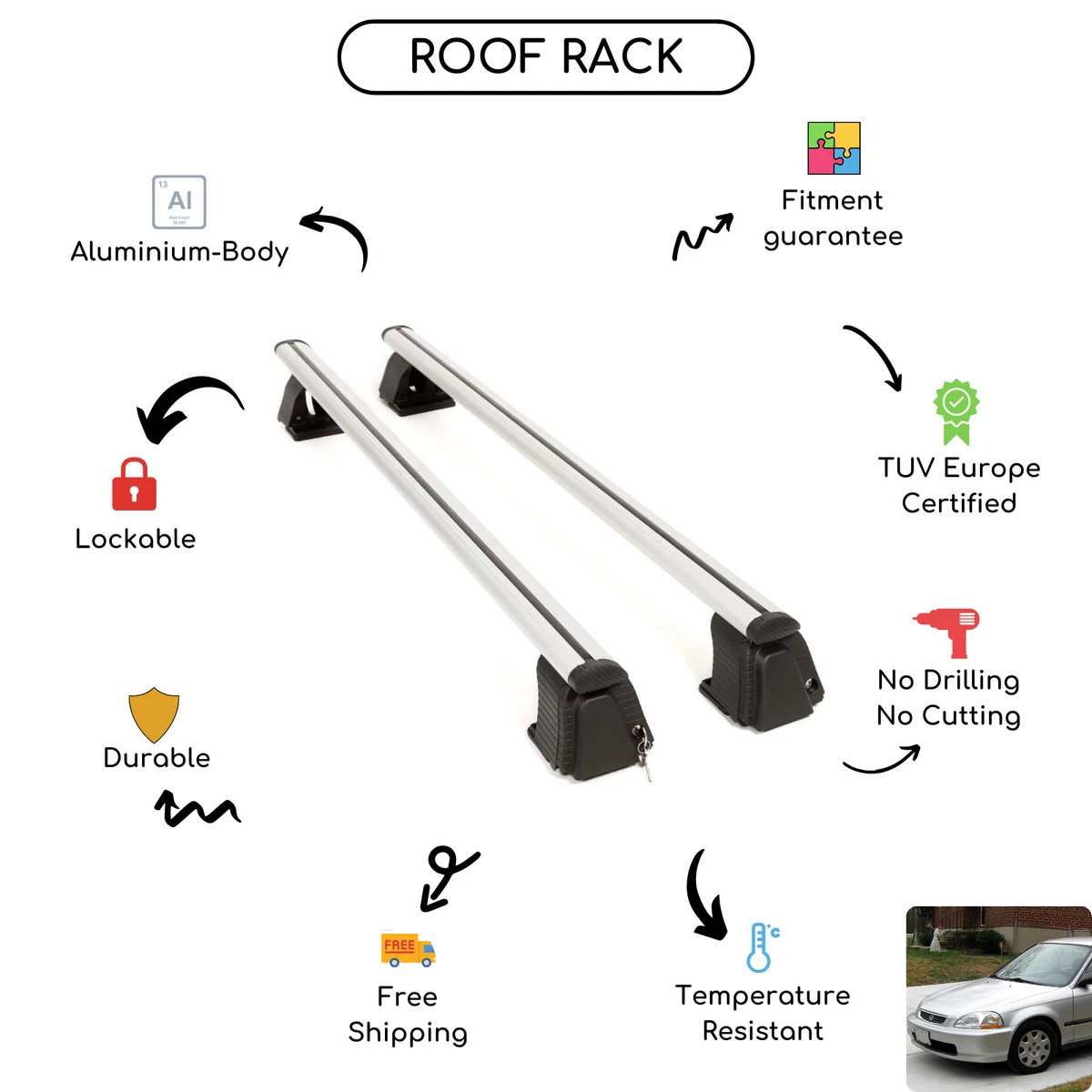 2000 honda online civic roof rack