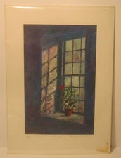 Limited Edition Lithograph "Brown House Flowers" by JAMES L. NORMAN New!!!!