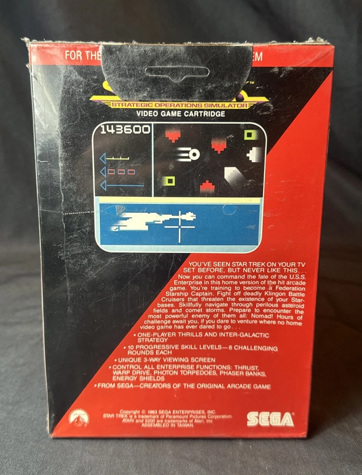 Sealed Star Trek Strategic Operations Simulator New Atari 5200 - Image 2 of 4