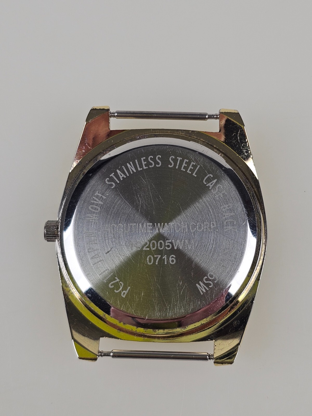 Accutime Watch Corp. 102005WM Green Wristwatch Watch Head Only Working Tested