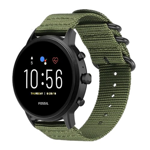 Replacement Nylon Sports Watch Strap Band For Fossil Men's Gen 6 5 Smartwatches - Picture 10 of 24