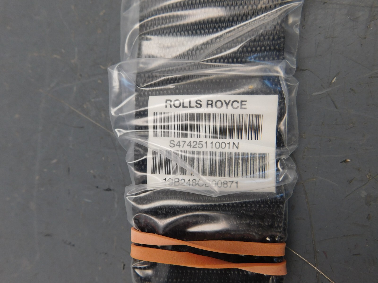 Rolls-Royce Right Rear Upper Seat Belt #0007 Q6-1