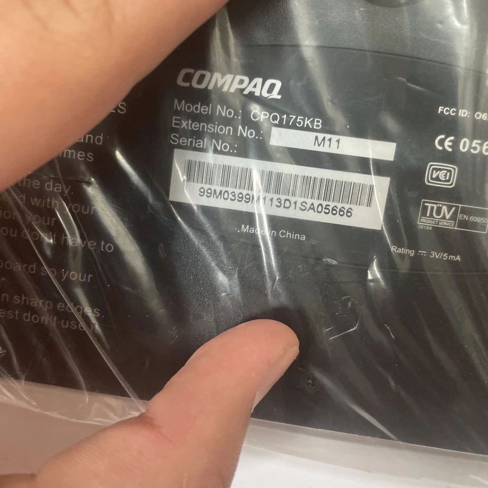 COMPAQ Windows Wireless Internet Keyboard CPQ175KB - Image 3 of 3