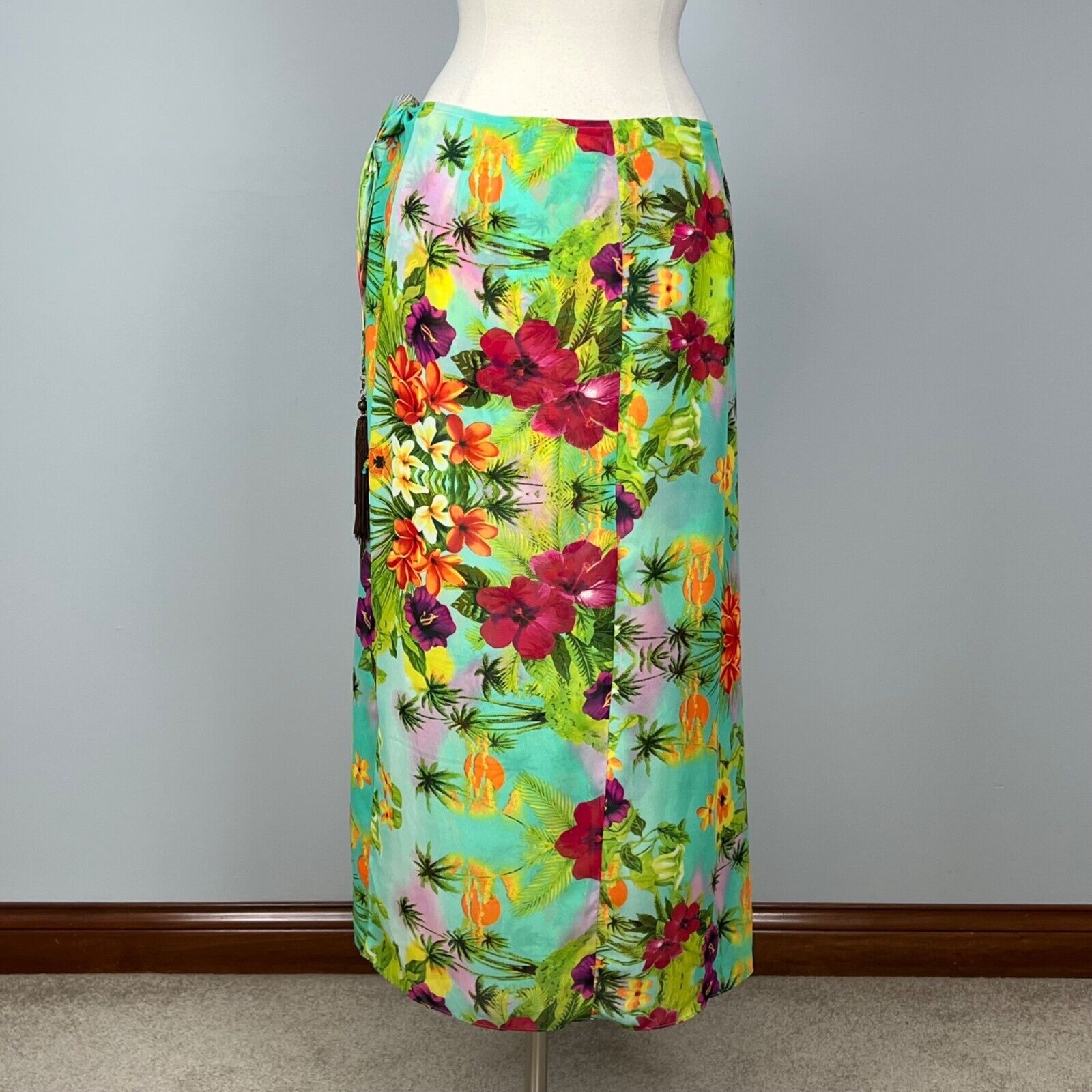 Soft Surroundings Womens Floral Maxi Skirt Side T… - image 8