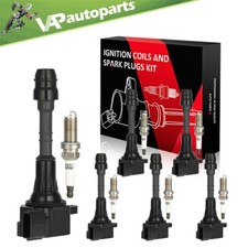 6 Ignition Coil Iridium Spark Plug For 05-11 Nissan Frontier Pathfinder Xterra