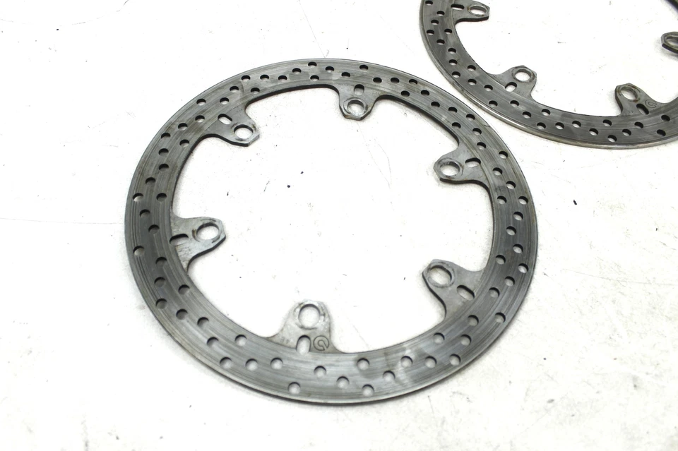 2005 2006 DUCATI MULTISTRADA 1000 S FRONT LEFT RIGHT BRAKE ROTORS DISCS 4.4MM - Image 2 of 4