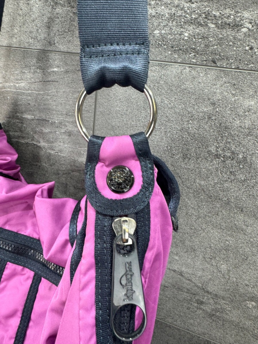Kipling EUC Y2K Vintage Pink Women Backpack Bag Nylon w/gorilla Kipling Firefly Pink Nylon Medium Backpack Bookbag With Arno  main image 4