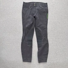 Ariat Breeches Women’s Size 26L (28x26) Gray Riding Logo Knee Patch Pockets