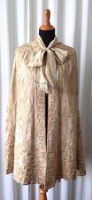 Antique Victorian Embroidered Silk Cape