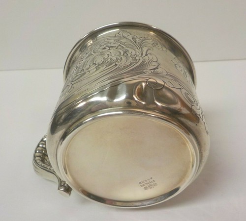 Vintage Gorham Sterling Silver Mustache Cup, Embossed Phoenix Decoration - Picture 10 of 12