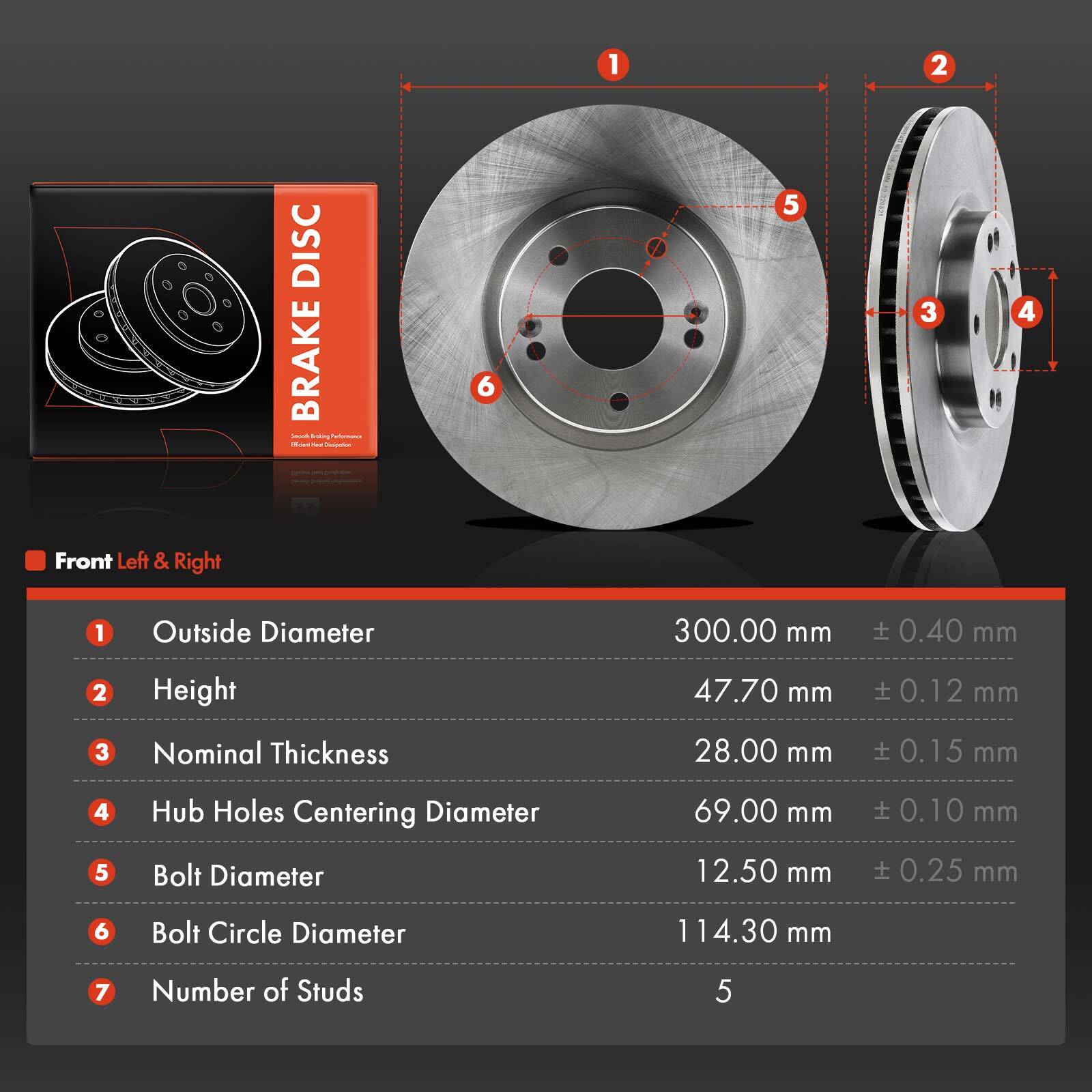 EBC Premium Front Rotors (256x22mm) | 06-11 Hyundai Accent 1.6 main image 1