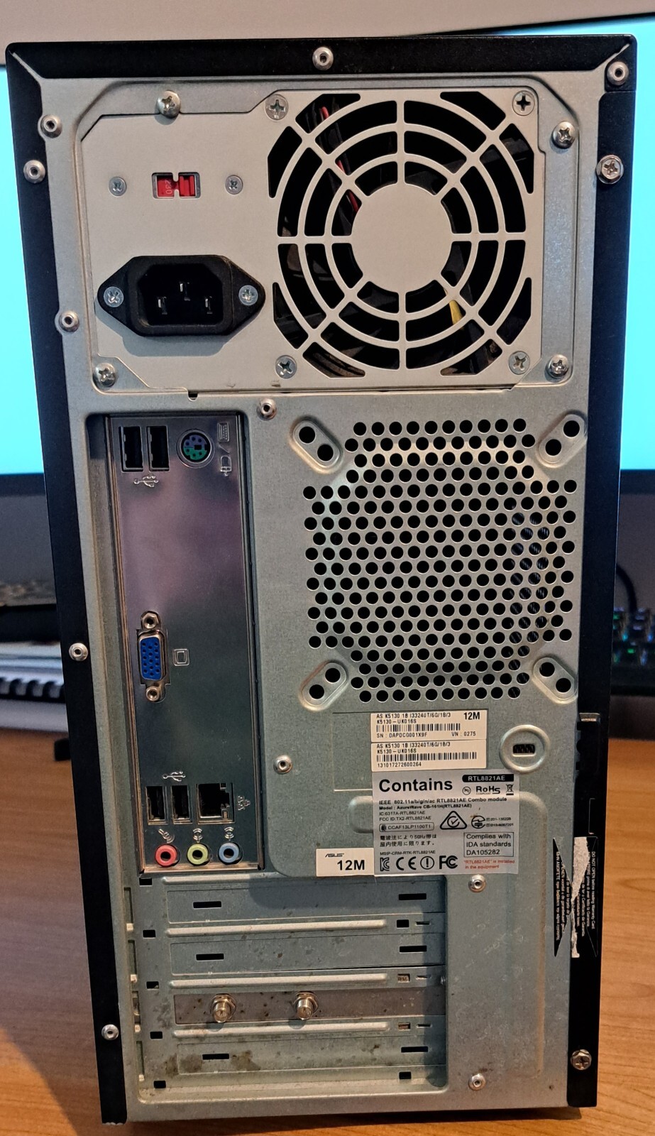 Asus K5130 Desktop Computer, Intel Core i3, 8GB RAM, 240GB SSD, Windows