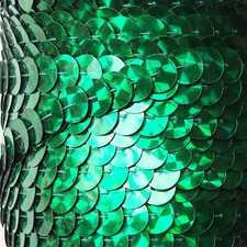 Green Prism Multi Reflective Metallic Sequin Trim 10mm flat strung. Made in USA.