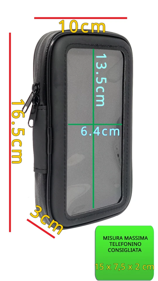 Supporto moto scooter impermeabile ARTIGLIO per ZTE Blade A31 2022 OK8 - Immagine 2 di 4