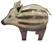 Metall-Deko-Figur Wildschwein Frischling Metall Bemalt Mittel