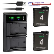 Kastar Battery LTD2 Charger Replace for DJI Osmo Action 3, Action 4 Sport Camera