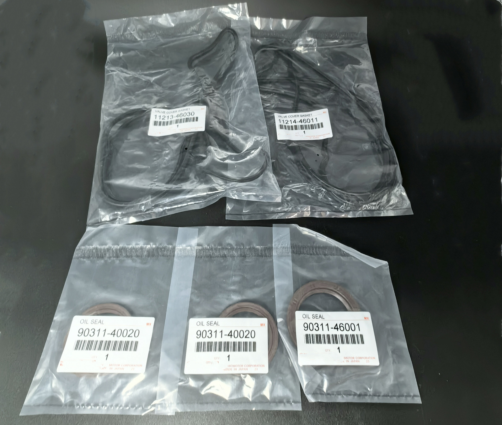 OEM Valve Cover Gaskets W/ Crank And Cam Seals Fits For Toyota Lexus