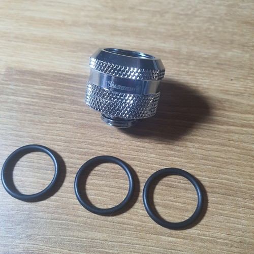 Barrow G1/4 - 16mm OD Triple Seal Hard Tube Compression Fitting - Shiny Silver - 第 7/19 張圖片
