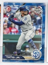 Fernando Tatis Jr. 2019 Topps Holiday #d /150 Rookie Blue Parallel Padres
