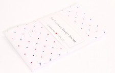 Designer Brand Men's Pocket Square One Wellington Polka Dot White, One Size 