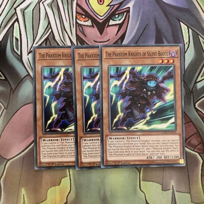 LEHD-ENC02 x3 The Phantom Knights of Silent Boots Common Excellent Cond Yugioh
