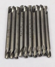 10 Kromhard Number Size #25 Double End Drill Bits 135° Split Point HSS UK