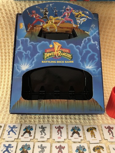 1994 Milton Bradley Saban's Mighty Morphin Power Rangers Battling Dice Game Rare - Picture 4 of 8