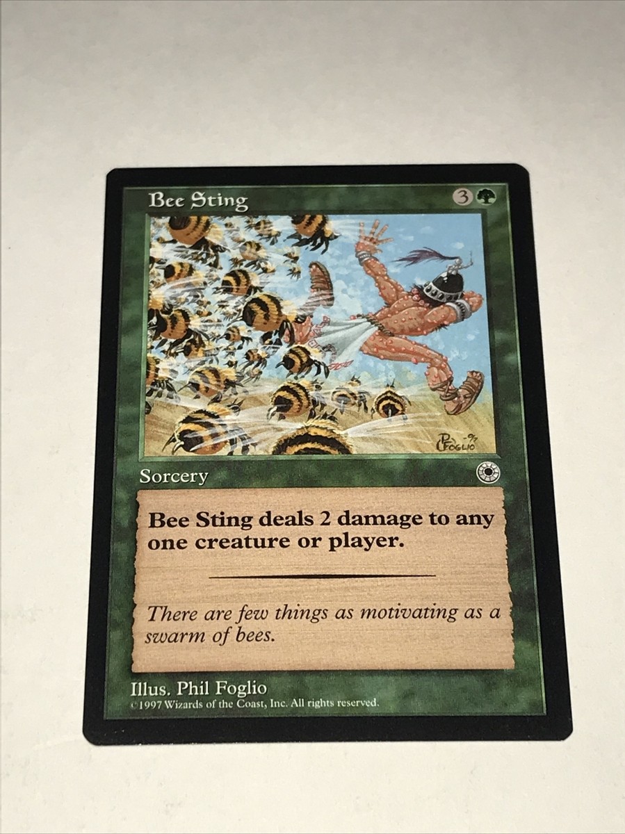 mtg bee cards Bee Sting Magic The Gathering Card
