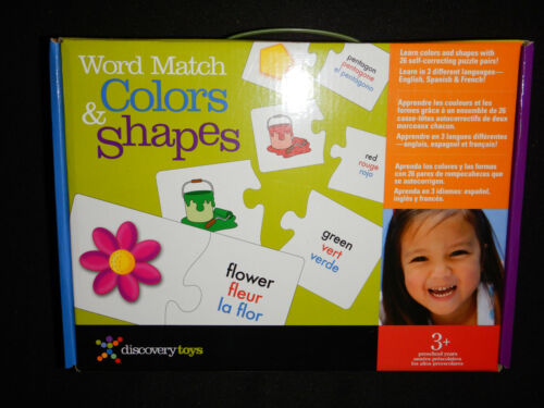 Discovery Toys Word Match Colors and Shapes NEW in wrapper! - Zdjęcie 1 z 2
