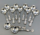 Pompadour by Whiting div. of Gorham Sterling Silver set of 11 Bouillon Spoons