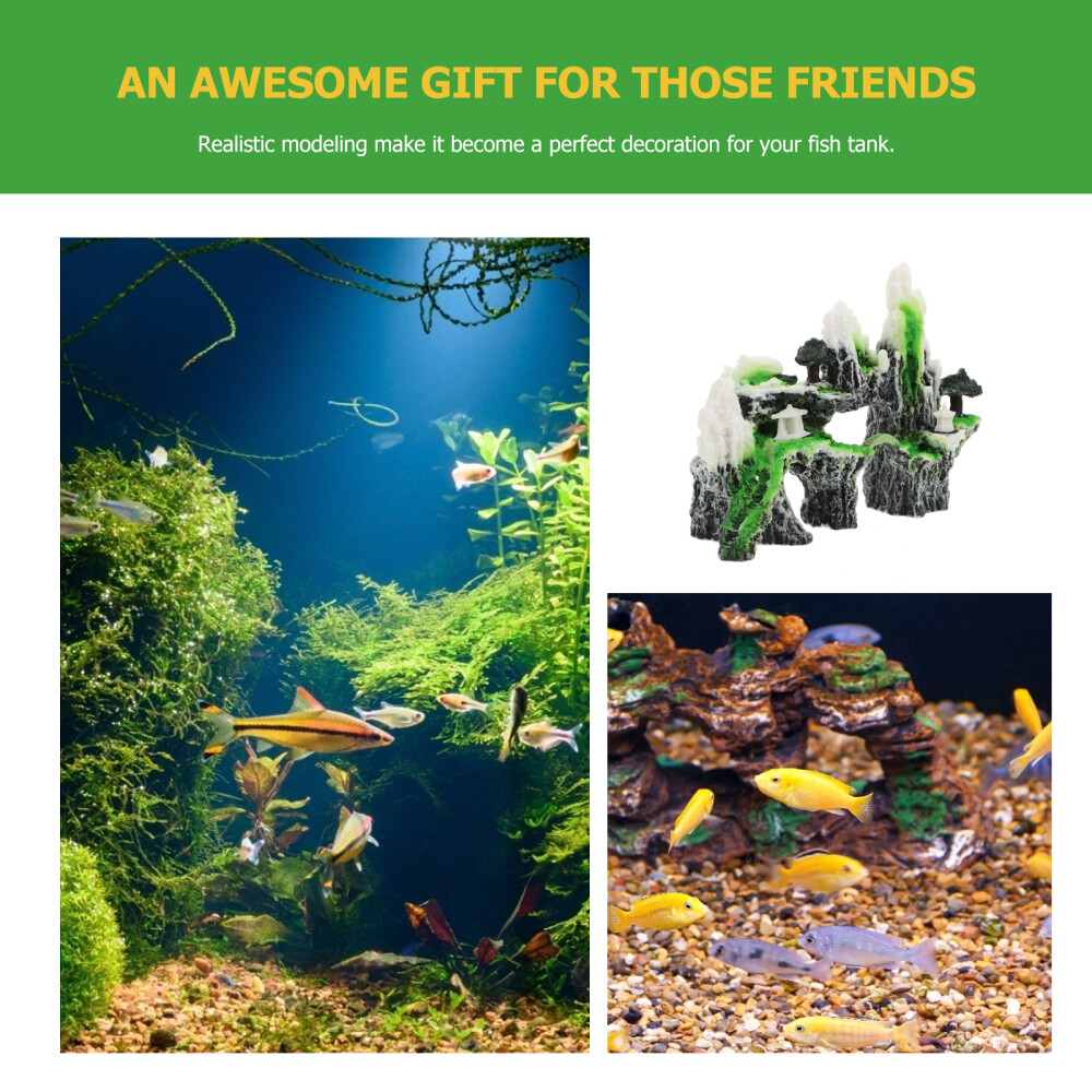 Set of 2 Aquarium Bridge Ornament Fish Tank Landscaping Crawl eBay