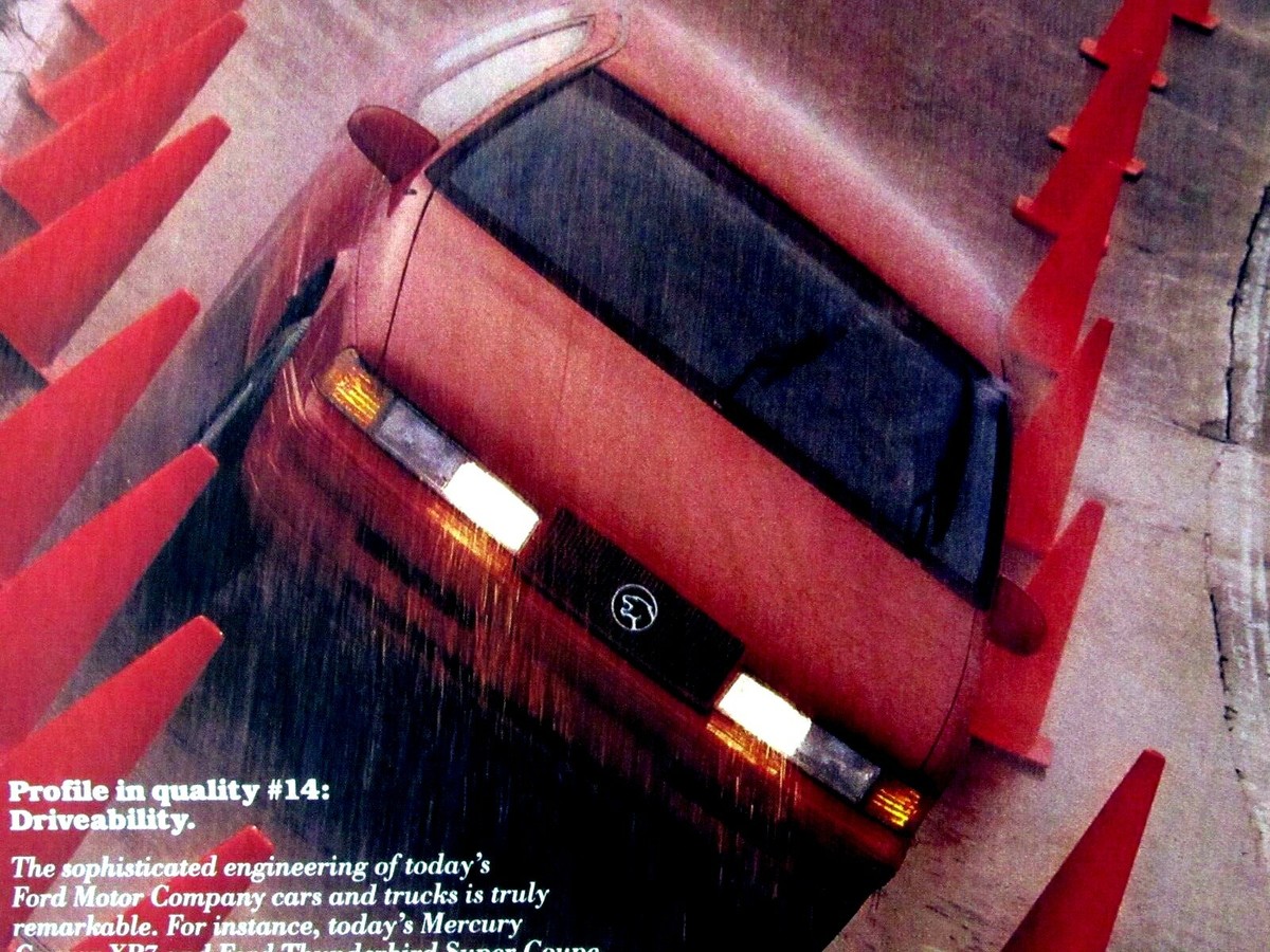 1990 Mercury Cougar XR 7 Original Print Ad-8.5 x 11 