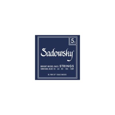 SADOWSKY Blue Label Bass String Set, Nickel, Taperwound, Extra Long (35'') - 5-St