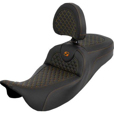 SADDLEMEN 0801-2282 808-07B-209B3 Dragon Scale Stitch RoadSofa  Seat Extended