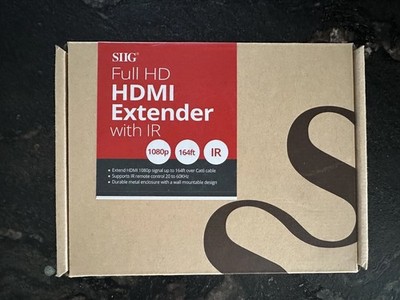 SIIG Full HD HDMI Extender with IR | Black | Brand New