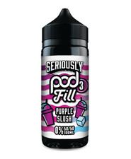 DOOZY SERIOUSLY PODFILL PURPLE SLUSH 100ML 0MG SHORTFILL E-LIQUID 100.00 per litre