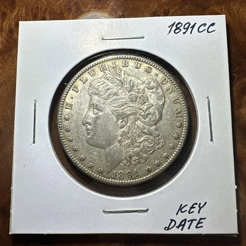 1891-CC $1 Morgan Silver Dollar - Original  XF/AU Key Date - SKU-B2793