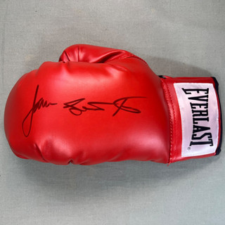 James Toney Signed Red Everlast Boxing Glove Autographed Auto JSA COA Boxer