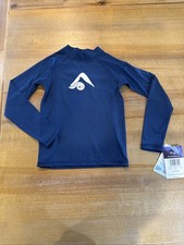 NWT Kanu Surf Boys Platinum Long-Sleeve Shirt UPF 50 Rashguard Navy Blue, 6