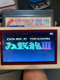 Famicom NES Juego EK-100 3 en 1 Mario 3, Double Dragon 3, Street Blaster V Turbo