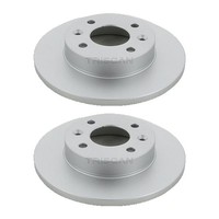2 Bremsscheiben Voll Ø 238 Mm Triscan Passend FüR U.A. Renault Rapid